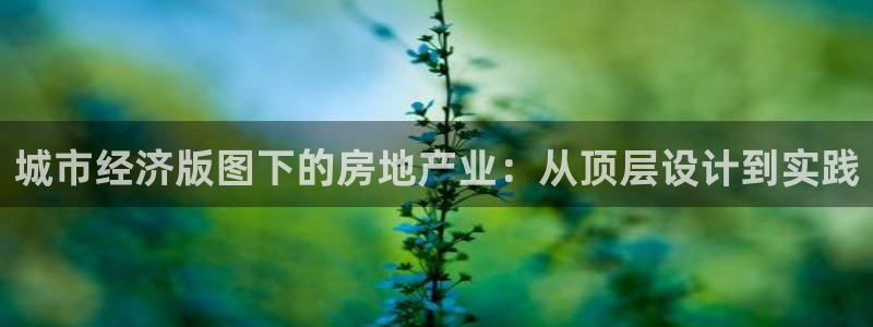 风暴娱乐线路：城市经济版图下的房地产业：从顶层设计到实践