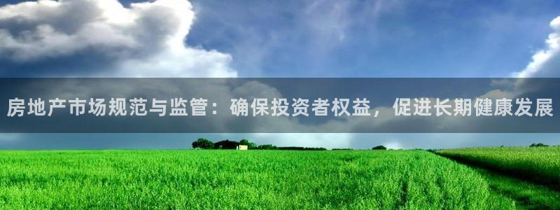 娱乐风暴合集：房地产市场规范与监管：确保投资者权益，促进长期