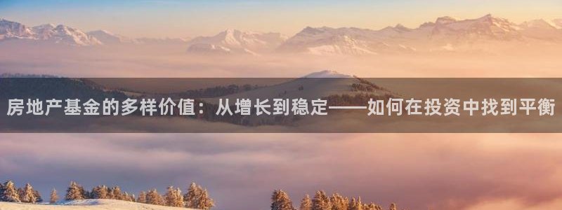 风暴娱乐实况：房地产基金的多样价值：从增长到稳定——如何在投