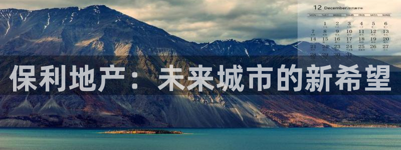 风暴娱乐线路：保利地产：未来城市的新希望