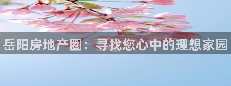 风暴娱乐 北京：岳阳房地产圈：寻找您心中的理想家园