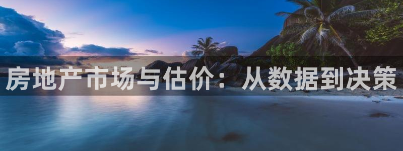 风暴娱乐平台地址：房地产市场与估价：从数据到决策
