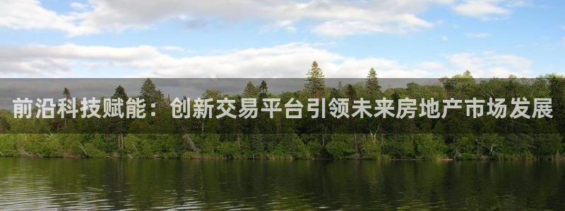 风暴娱乐代理登录：前沿科技赋能：创新交易平台引领未来房地产市