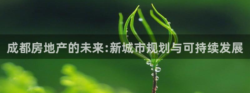风暴娱乐网：成都房地产的未来:新城市规划与可持续发展