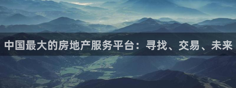 风暴娱乐右5指尖：中国最大的房地产服务平台：寻找、交易、未来