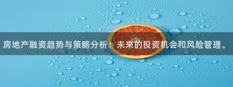 风暴娱乐左5指尖：房地产融资趋势与策略分析：未来的投资机会和