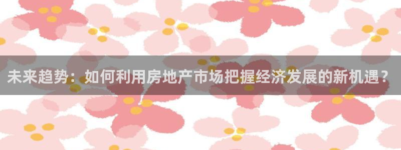 风暴娱乐 北京：未来趋势：如何利用房地产市场把握经济发展的新