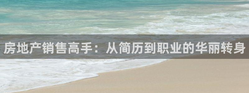 风暴娱乐这个平台靠谱：房地产销售高手：从简历到职业的华丽转身