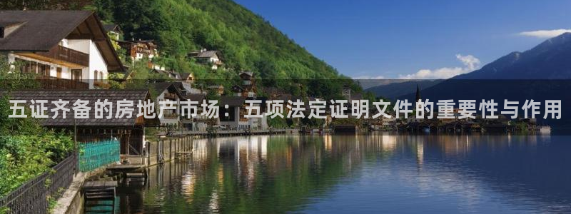 风暴眼娱乐：五证齐备的房地产市场：五项法定证明文件的重要性与